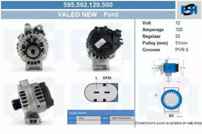 CV PSH 595592120500 -  Генератор